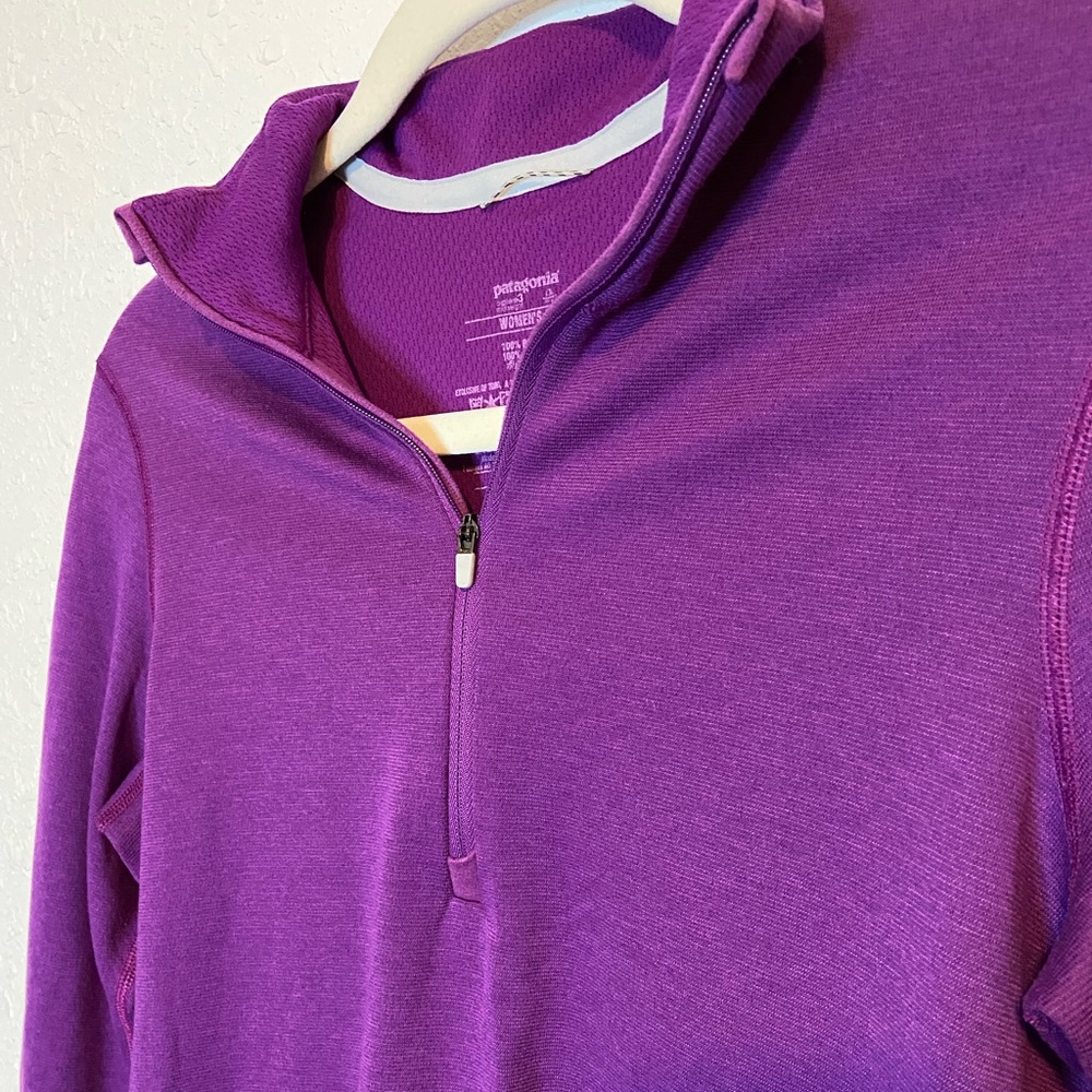 Patagonia women’s Capilene-3 base layer quarter zip pullover size small